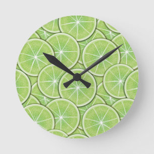Horloge Ronde Motif d'agrumes