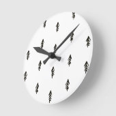 Horloge Ronde Motif d'arbre (Angle)
