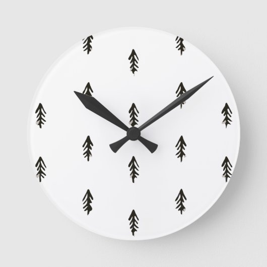 Horloge Ronde Motif d'arbre (Recto)