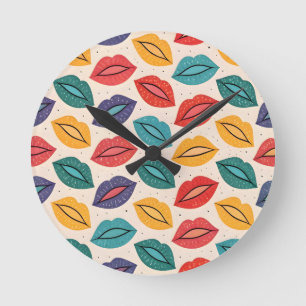 Horloge Ronde Motif de baiser