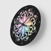 Horloge Ronde Motif de ballet (spectral) (Angle)