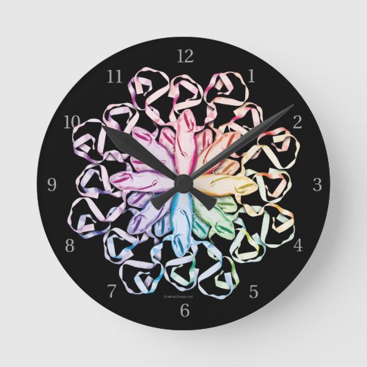 Horloge Ronde Motif de ballet (spectral) (Recto)