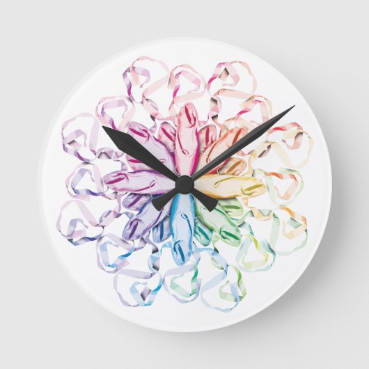 Horloge Ronde Motif de ballet (spectral) (Recto)