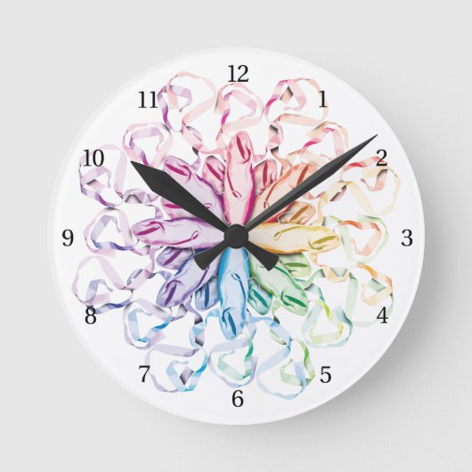 Horloge Ronde Motif de ballet (spectral) (Recto)