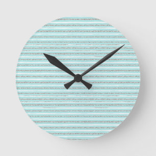 Horloge Ronde Motif de bande de l'effet de Parties scintillant d