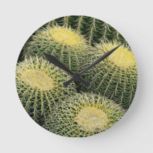Horloge Ronde Motif de cactus