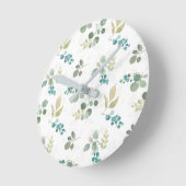 Horloge Ronde Motif de floraison de plaisir (Angle)