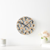 Horloge Ronde Motif de forme  (Maison)
