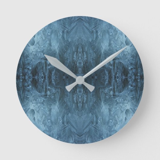 Horloge Ronde Motif de glace psychédélique (Recto)