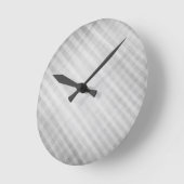 Horloge Ronde motif de grille abstrait (Angle)