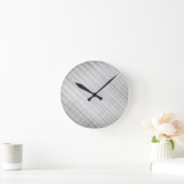 Horloge Ronde motif de grille abstrait (Maison)