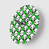 Horloge Ronde Motif de l'ours de Kawaii Panda (Angle)