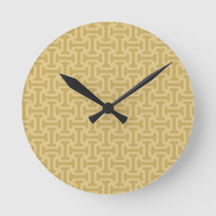 Horloge Ronde Motif de papier des années 60