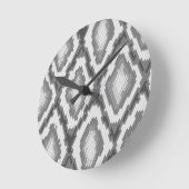 Horloge Ronde Motif de peau de serpent de python (Angle)