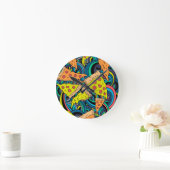 Horloge Ronde Motif de pizza (Maison)
