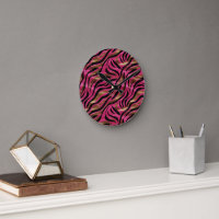 Motif de Poster de animal Black Pink Gold Zebra