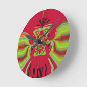 Horloge Ronde Motif de Red Hakuna Matata (Angle)