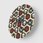 Horloge Ronde Motif de thème Bandit (Angle)