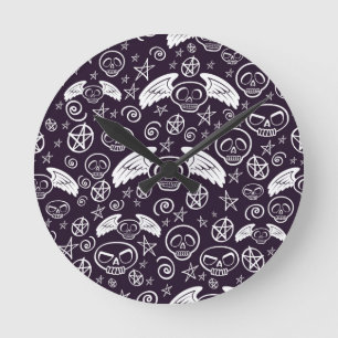Horloge Ronde Motif de "vaudou"