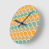 Horloge Ronde Motif des ondulations d'aquarelle (Angle)