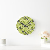 Horloge Ronde Motif d'olive (Maison)