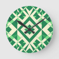 Motif étoile géométrique vert émeraude