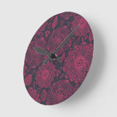 Horloge Ronde Motif floral (Angle)