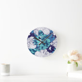 Horloge Ronde Motif Funky Seashell (Maison)