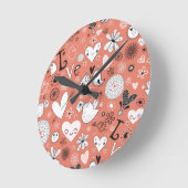 Horloge Ronde Motif Inséparable (Angle)