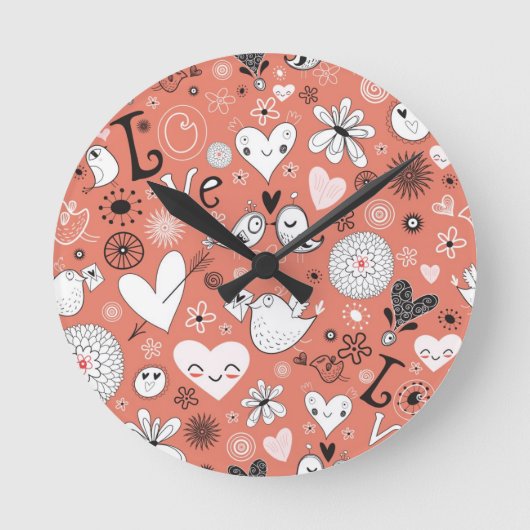 Horloge Ronde Motif Inséparable (Recto)