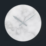 Horloge Ronde Motif Marbre blanc élégant<br><div class="desc">Cadeau Motif Marbre blanc élégant et élégant.

Parfait comme cadeau de ménage,  cadeau mariage,  cadeau de vacances et cadeau pour toutes les occasions spéciales.</div>