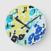 Horloge Ronde Motif moderne tendance Leopard (Recto)