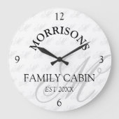 Horloge ronde Motif Monogramme (Recto)