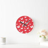 Horloge Ronde Motif papillon (Maison)