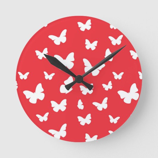 Horloge Ronde Motif papillon (Recto)
