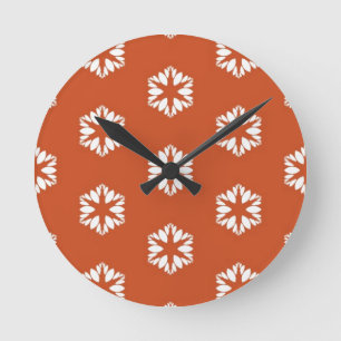 Horloge Ronde Motif rétro en explosion d'étoiles décoration boho