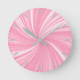 Horloge Ronde Motif rose moderne et élégant