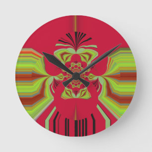 Horloge Ronde Motif rouge Hakuna Matata