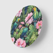 Horloge Ronde Motif Sakura Blossom (Angle)