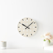 Horloge Ronde Motif shippo beige (Maison)