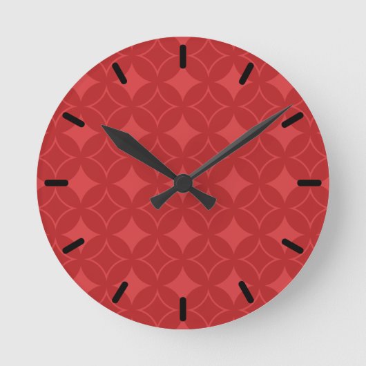 Horloge Ronde Motif shippo rouge (Recto)