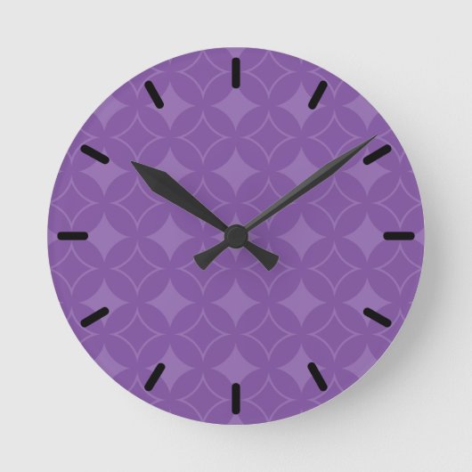 Horloge Ronde Motif shippo violet (Recto)