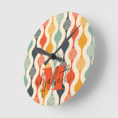 Horloge Ronde Motif Super rétro (Angle)