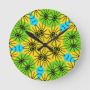 Horloge Ronde Motif traditionnel élégant de l'araignée inspiré d