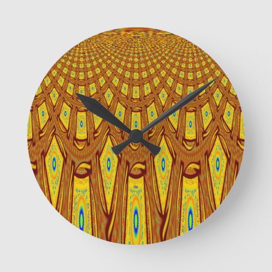 Horloge Ronde Motif tribal africain (Recto)