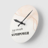 Horloge Ronde Motivational Quote (Angle)