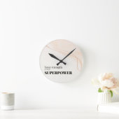 Horloge Ronde Motivational Quote (Maison)