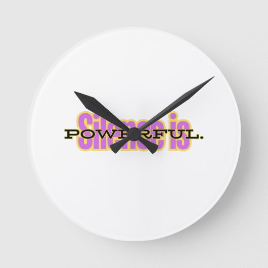 Horloge Ronde Motivational Wall Clock – Minimalist Inspirational (Recto)