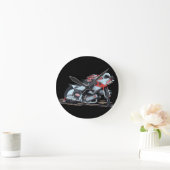 Horloge Ronde Moto Fast Red Speedway (Maison)