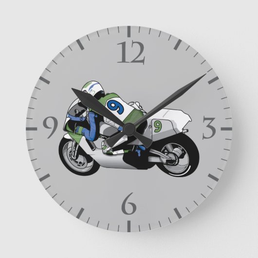 Horloge Ronde Moto Sport Vélo (Recto)